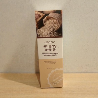 LEBELAGE Brown Rice Cleansing Foam 6.1 oz NEW Korean Facial Cleanser