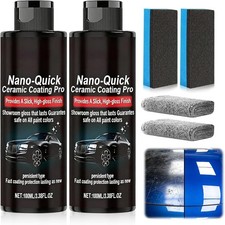 2PCS Nano-Quick Ceramic Coating Pro, Revolutionary Nano Spray for Car Detailing,