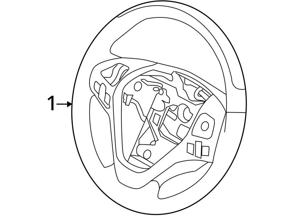 SE ADAPTA A FORD EDGE 2012-2014 RUEDA ASY - DIRECCIÓN CT4Z3600GA - NUEVO OEM CT4Z3600GA Foto 4 de 4