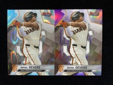 2025 Topps Bowman's Best Aqua Lava #21 Rafael Devers /199 Giants Lot*2 QI95