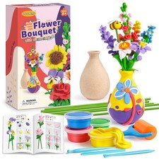 Drama Planet Flower Craft Kit For Kids Make Your Own Flower Bouquet Air Dry