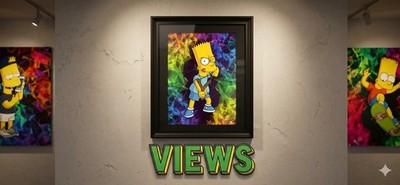 Bart Simpson 3d Effect Lenticular Poster Just Poster No Frame 12x16