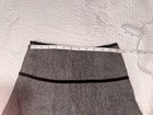 George Herringbone Tweed A-Line Knee Length Skirt Gray/Black Lined Zip Size 12 — photo 3