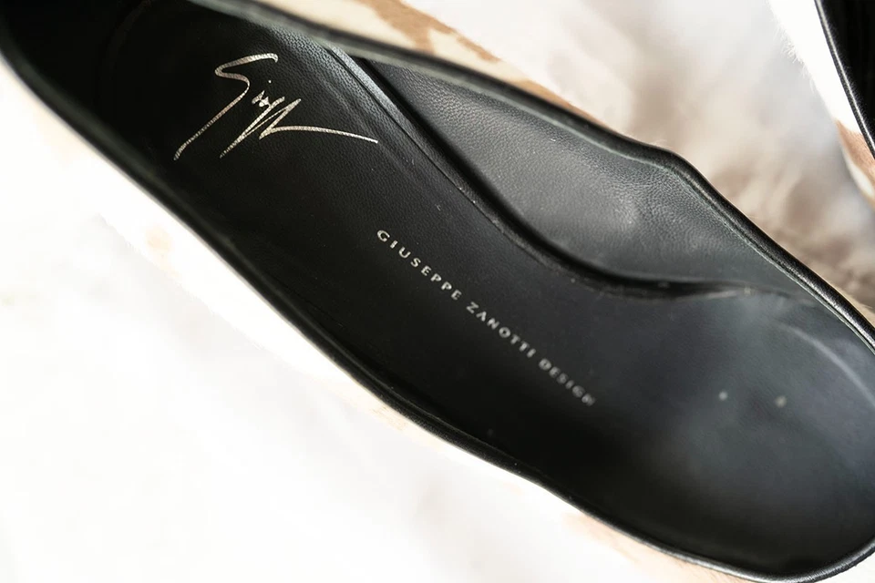 Bomba de pelo de becerro Giuseppe Zanotti Yvette camuflada talla Zapatos de tacón 39 US talla 9 $895 Foto 4 de 4