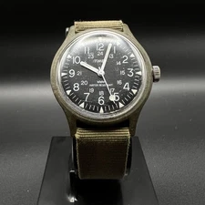 J65 Vintage Men’s Timex Mechanical Military Field Watch 35mm Macgyver Running