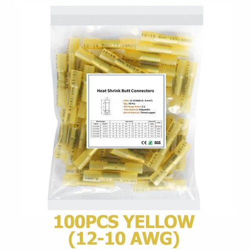 Heat Shrink Connectors-200PCS Boxed 3:1 Waterproof Assortment 3 Colors Free Ship - Picture 36 of 45