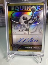 2022-23 Udonis Haslem Panini Flux Equinox Gold Prizm Auto /10 Miami Heat 🔥