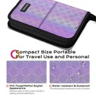 Byootique Makeup Brush Holder Bag Foldable Cosmetic Case ForgetMeNot Purple — photo 2