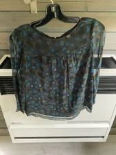 Womans W by Worth Multicolor Blouse   - Size 2