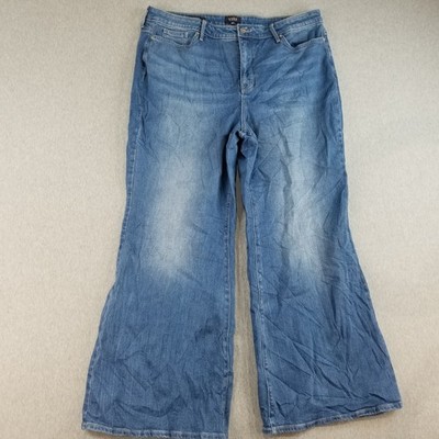 NYDJ Jeans Women's Sz 18P Blue Wash Straight Stretch Comfort Fit Normcore