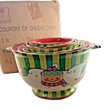 New Temptations By Tara Winter Whimsey Nesting Mixing Serving Bowls - Set of 4