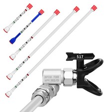 Spray Freely-8 Piece Set of Extension Pole Rod,Airless Paint Sprayer Gun Tip ...
