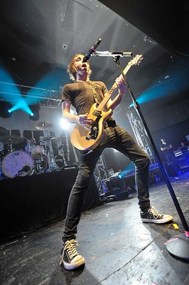 Alexander Gaskarth from All Time Low live on stage at the Bristol - Old Photo