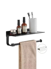 Hand Towel Holder for Bathroom -Towel Holder Wall Mount - for Bathroom Black ...
