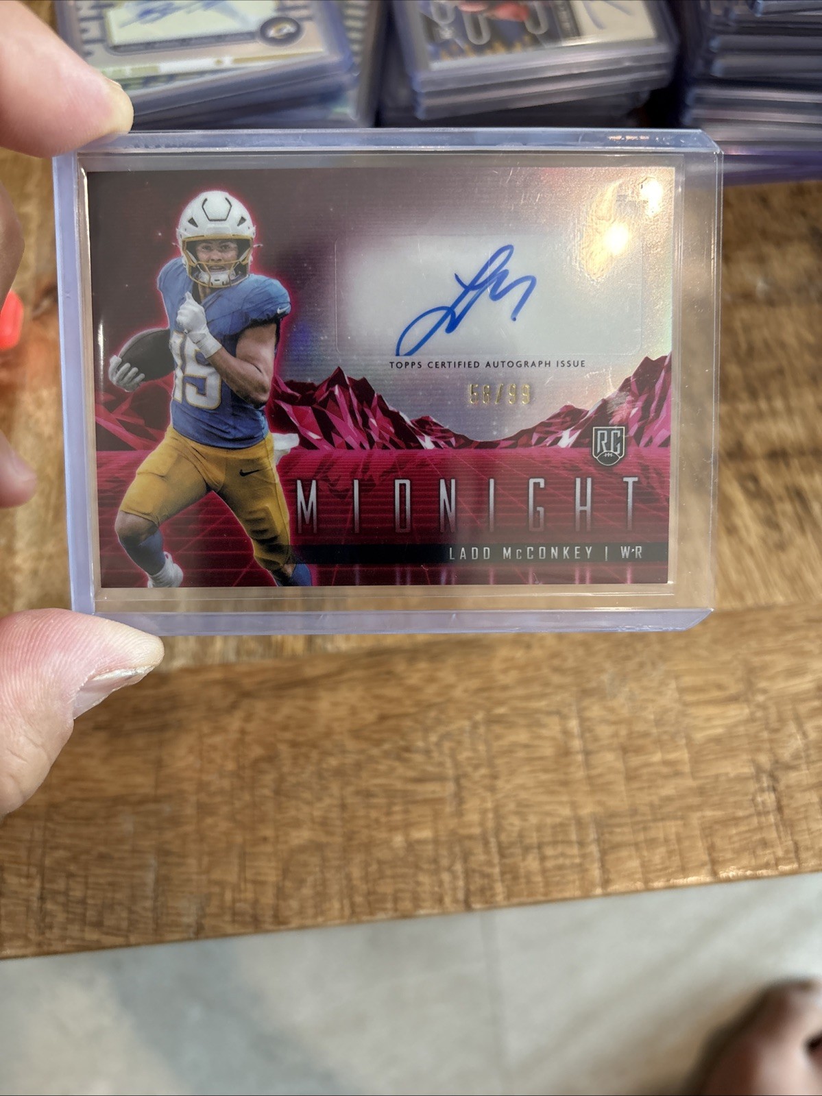 2024 Topps Midnight - Rookie Horizon Signatures Ladd McConkey Twilight /99 Auto