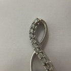 10K White Gold  19 Diamonds Infinity-Heart Pendant  1.1g — photo 6