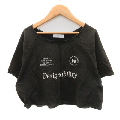 Page Boy PAGE BOY T-shirt Cut and Sew Short Sleeve Short Length Embroidery F