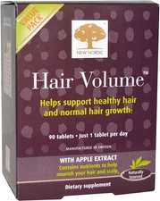 New Nordic Hair Volume 90 Tablets Gluten Free Vegan Dairy Free