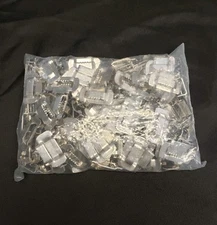 100 Pack 3/4" Width Ear-Lokt Buckles 304 Stainless Steel For Banding Strapping