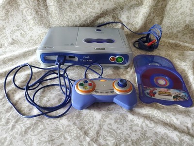 VTECH V.FLASH Edutainment LEARNING SYSTEM + 2 GAMES~VFlash, CLEAN TESTED. K7