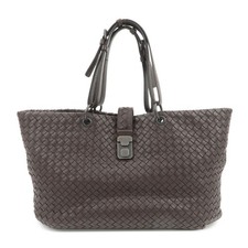 BOTTEGA VENETA Intrecciato Nappa Leather Tote Bag Brown B06926742J Auth Used
