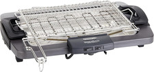 BQ80 Barbecue Grill Elettrico Con Griglia E Bistecchiera, Doppia Griglia, Doppia