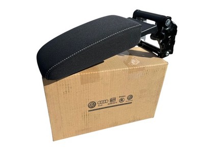 Original VW armrest middle armrest cushion Golf 5V 6 Eos fabric black Scirocco