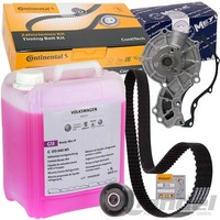 Conti ZAHNRIEMEN-SATZ+ PUMPE+5L G12E FüR Audi 80 Vw Golf Jetta Passat 1.6 - 1.7