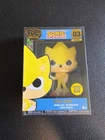 Funko Pop! Pin Sonic The Hedgehog Super Sonic #03 Glow in the Dark Stand