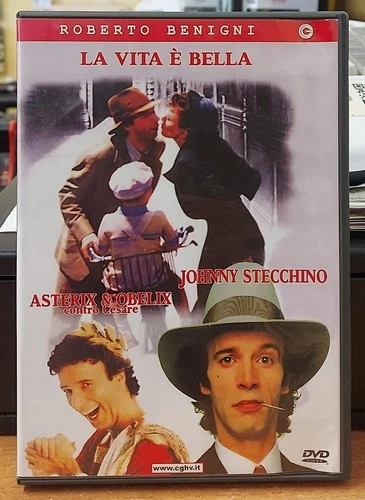 LA VITA E' BELLA + JOHNNY STECCHINO DVD (MANCA ASTERIX) CONSEGNA 24/48H CON BRT