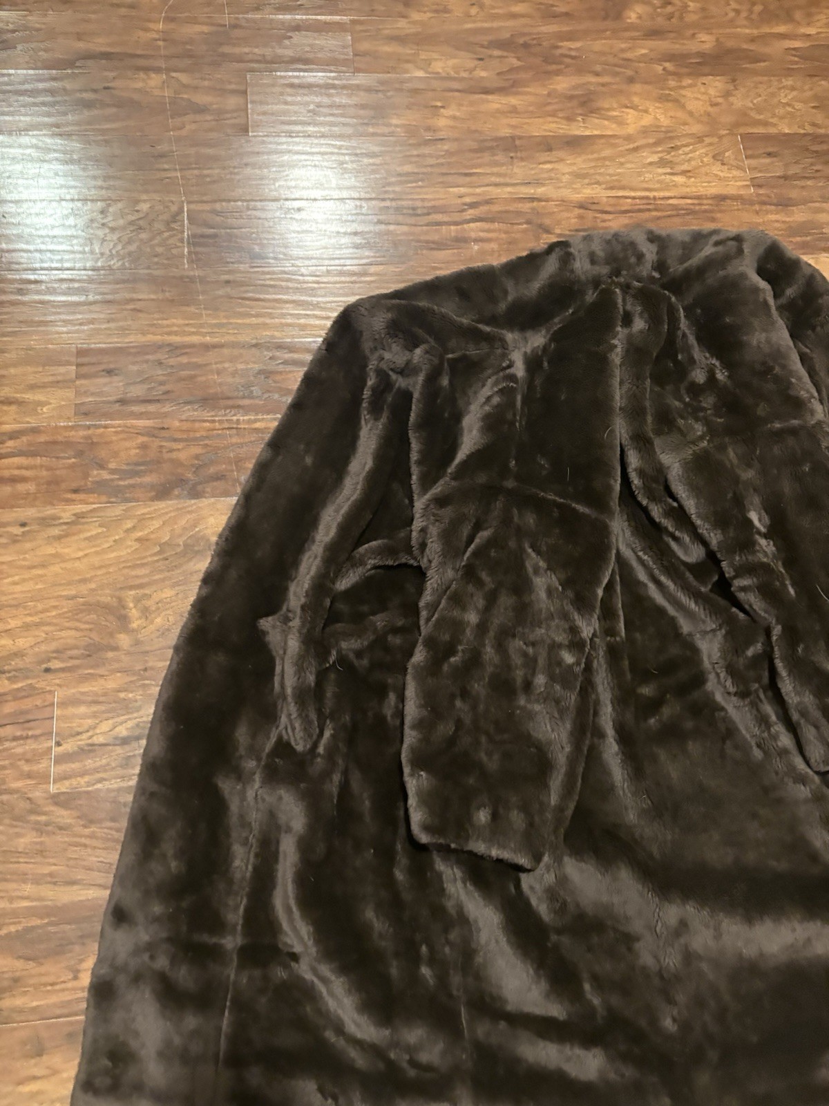 Ann Tjian Kenar Reversible Faux Fur West Geometric SatinXL NO TAG FUR L 49 W 47