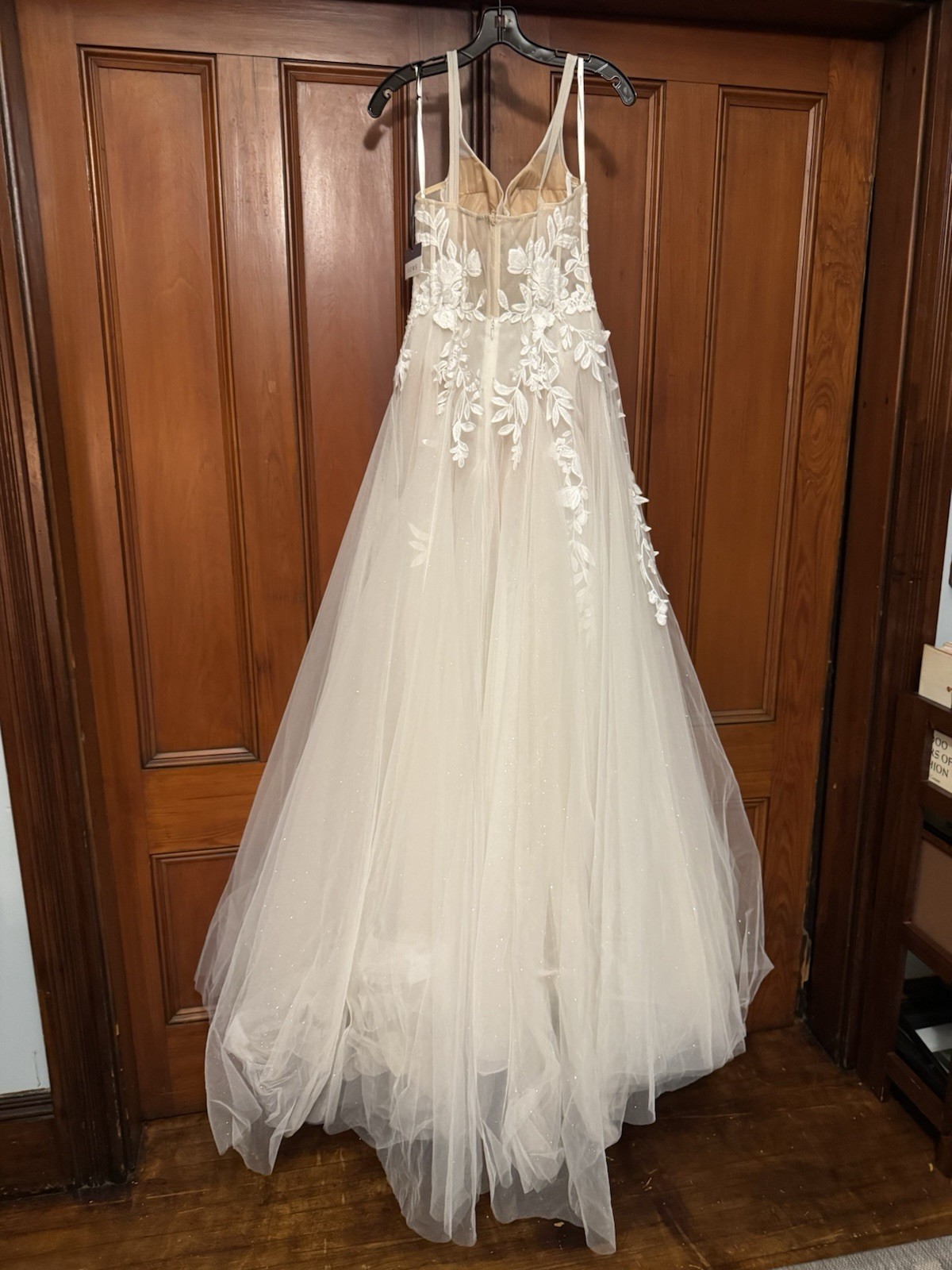 Muse by Berta MELODY 24-39 Glitter Tulle A-Line Wedding Dress Sample Size 4 NWT image 8
