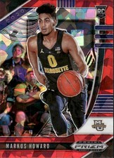 2020 Panini Prizm Draft Picks Collegiate #80 Markus Howard Red Ice