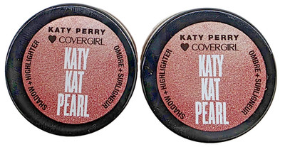 2 Pack COVERGIRL KATY PERRY Katy Kat Pearl Shadow/Highlighter-KP02 TIGER ROSE
