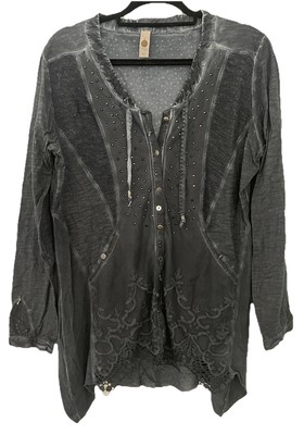 Tredy Spitzenjacke Jacke Cardigan Gr 44 ( 42 46 ) night blau dunkelblau