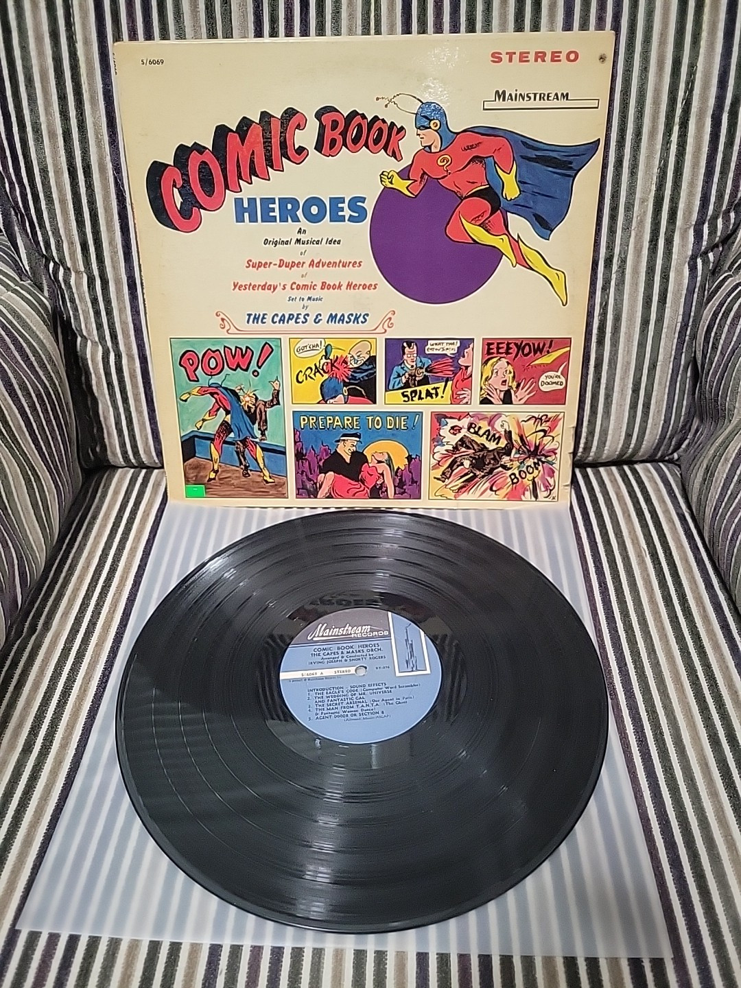 1966 Comic Book Heroes Stereo LP Mainstream S6069 EXC+ Condition  
