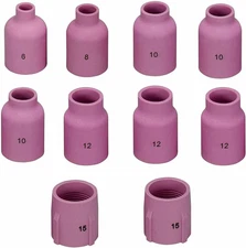 RIVERWELD TIG Gas Lens Alumina Nozzle Ceramic Cup Jumbo Large Diameter 