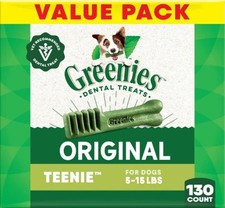Greenies Original Flavor Teenie Size Dental Treats Treats for Dogs, 36 oz Pack,