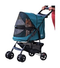 Pet Gear No-Zip Happy Trails Pet Stroller for Cats/Dogs, Zipperless Entry, Ea...
