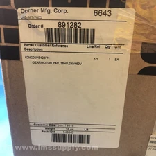 Dorner Mfg. 62m005ps423fn, 0.36HP Conveyor Gearmotor 230/460V FNFP