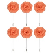 6Pcs Groom Boutonnieres Rose Boutonnieres Pins Men Wedding Ceremony Suit 6 PCS