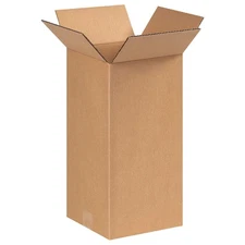 GRAINGER APPROVED 55VG19 PK 25 Shipping Box,6x6x14 in 55VG19