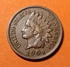 ■ 1904 INDIAN PENNY ONE CENT ☐ EF