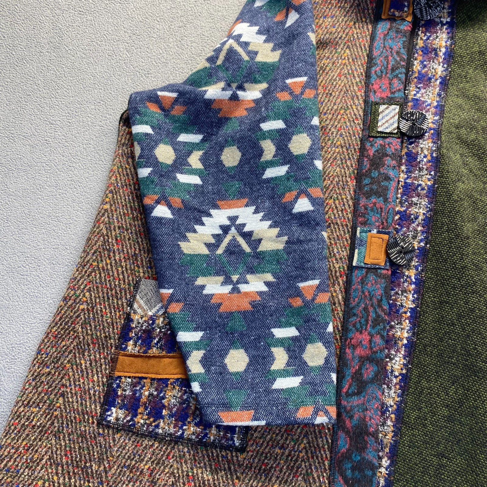 Coldwater Creek Womens Jacket Top Patchwork crush… - image 13