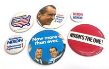Richard Nixon Campaign Buttons - Brother Edward C. Nixon Collection