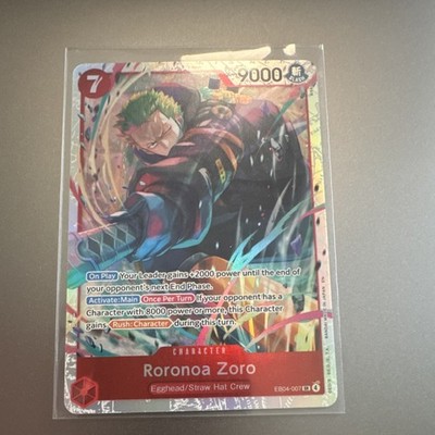 Roronoa Zoro EB04-007 One Piece CCG Holo Egghead/Straw Hat 9000
