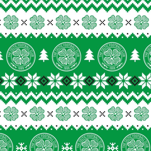 Celtic FC Christmas 4 Sheets & 4 Tags Gift Wrap Bundle - Picture 2 of 4