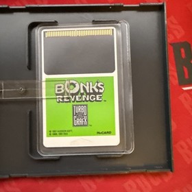 Bonk&rsquo;s Revenge (TurboGrafx-16) HuCard, Case & Manual - Tested