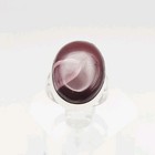 Sterling Silver Vintage Agate Ring Size 8 — photo 1