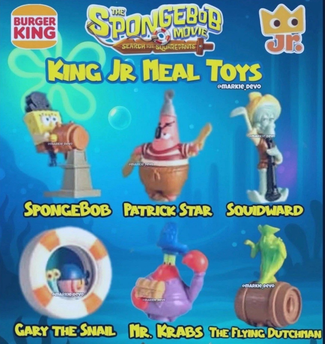 Burger King SpongeBob Movie Toys COMPLETE SET 2025! | eBay